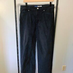 Old Navy, Navy, Extra High-Waisted Sky-Hi Wide-Leg Corduroy Pants, Size 10